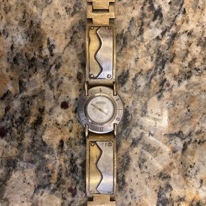 Watchcraft  womens sterling silver and brass watch